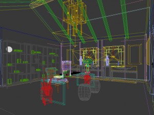 family - office - study room -0130 3D Model