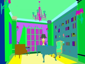family - office - study room -0131 Modelo 3D