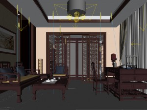 family - office - study room -0132 3D Modell