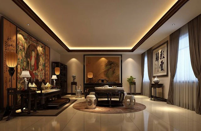 family - office - study room -0133 3D Model .c4d .max .obj .3ds .fbx .stl .blend 