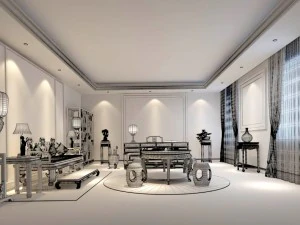 family - office - study room -0133 3D Model