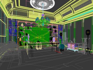 family - office - study room -0135 Modelo 3D