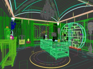family - office - study room -0136 3D Model
