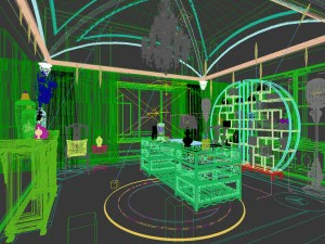 family - office - study room -0136 3D Model