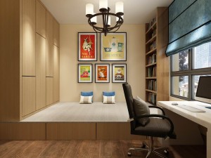 family - office - study room -0137 3D Model