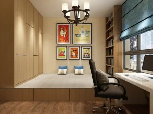 familiar - oficina - sala de estudio -0137 Modelo 3D