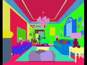 family - office - study room -0137 3D Model