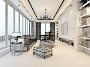 family - office - study room -0138 3D Model
