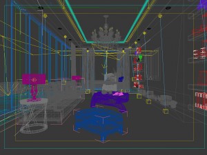 family - office - study room -0138 3D Model