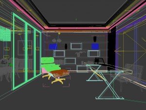 family - office - study room -0139 3D 모델