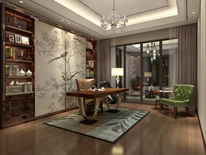 family - office - study room -0141 3D 모델