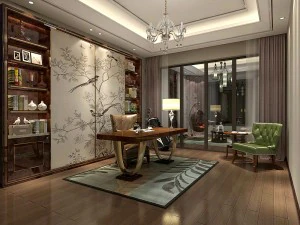family - office - study room -0141 3D Model