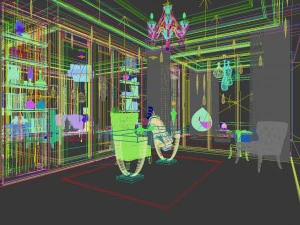 family - office - study room -0141 3D Model