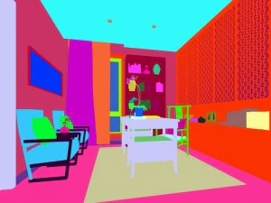family - office - study room -0144 3D Model