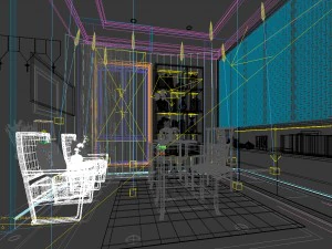 family - office - study room -0144 3D Model