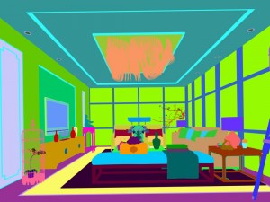 family - office - study room -0146 3D Model