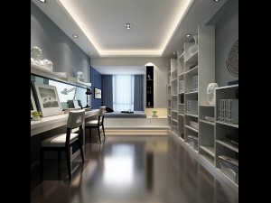 family - office - study room -0148 3D Model