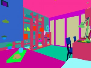 family - office - study room -0148 Modello 3D