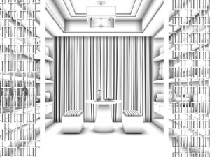 family - office - study room -0149 Modèle 3D