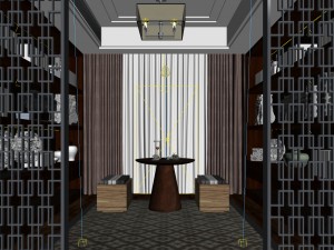 family - office - study room -0149 Modèle 3D