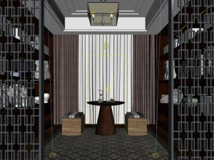family - office - study room -0149 3D Model