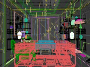 family - office - study room -0150 Modèle 3D