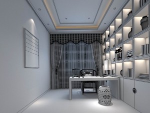family - office - study room -0151 3D Model