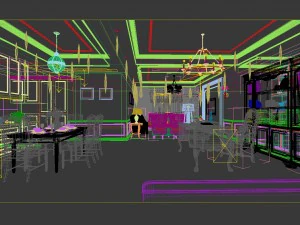 family - office - study room -0152 3D Model