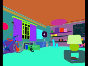 family - office - study room -0153 3D Model