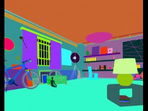 family - office - study room -0153 3D Model