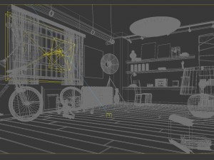 family - office - study room -0153 3D Model