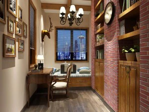 семья - офис - кабинет -0155 3D Модель