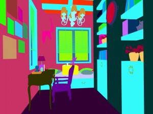 family - office - study room -0155 3D Modell