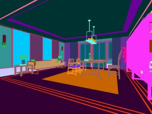 family - office - study room -0156 3D Model