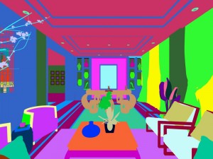 family - office - study room -0157 3D-Modell