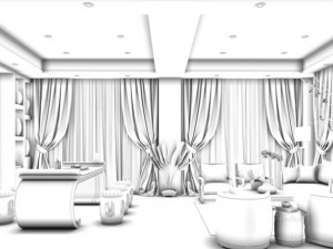 family - office - study room -0157 3D-Modell