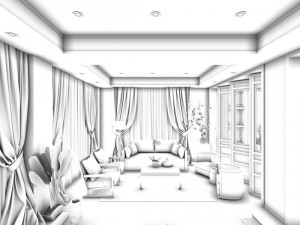 family - office - study room -0157 3D-Modell