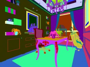 family - office - study room -0159 3D Model