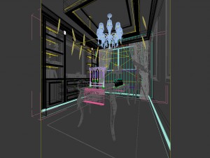 family - office - study room -0160 Modèle 3D