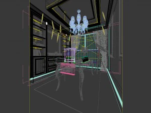 family - office - study room -0160 3D Model
