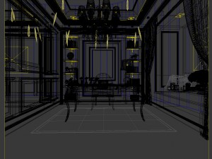 family - office - study room -0161 3D 模型
