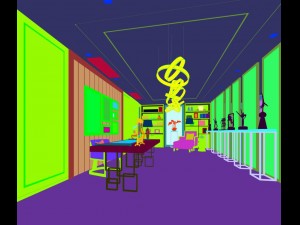family - office - study room -0162 Model 3D