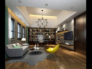 family - office - study room -0163 3D Model