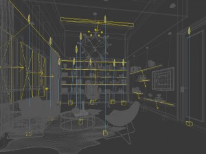 family - office - study room -0163 3D Modell