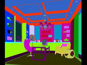 family - office - study room -0164 3D Model