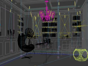 family - office - study room -0164 3D Model