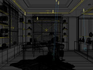 family - office - study room -0165 3D Model