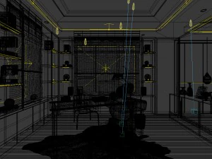 family - office - study room -0165 3D Model