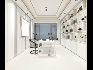 family - office - study room -0166 3D 模型