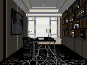 family - office - study room -0166 3D 模型